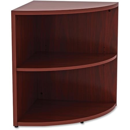 Lorell Lorell LLR69893 29.5 x 23.6 x 23.6 in. Corner Bookcase - Mahogany LLR69893